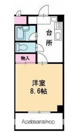 メイプル梨木(1K/3階)の間取り写真