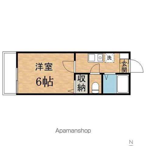 メゾンサクラ(1K/1階)の間取り写真