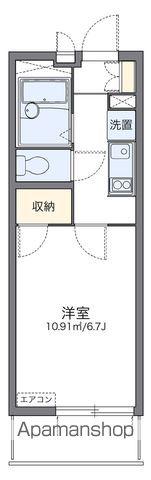 レオパレスクレール国見(1K/4階)の間取り写真