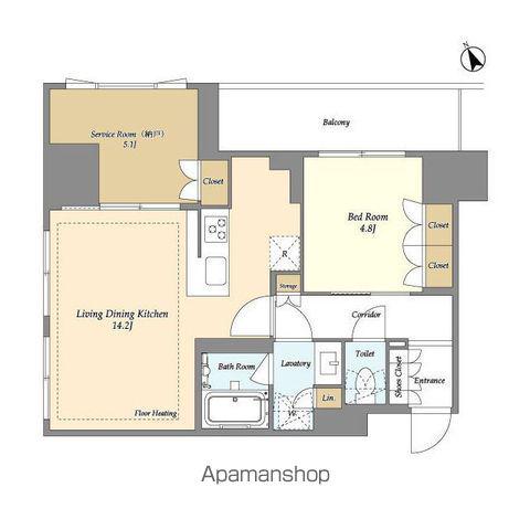 オアーゼ日暮里レジデンス(1SLDK/6階)の間取り写真