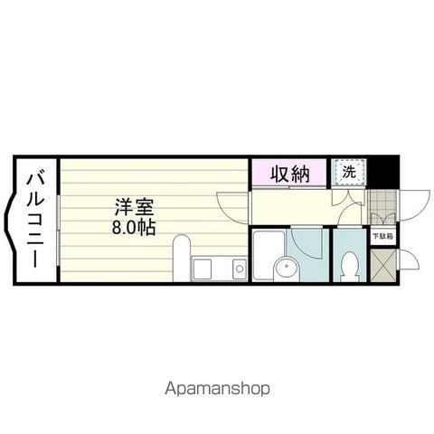 メイゾンモンテメール(ワンルーム/7階)の間取り写真