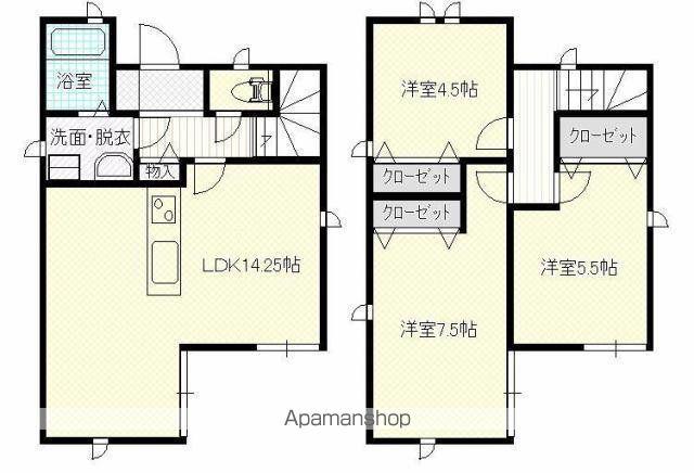 高松琴平電鉄琴平線 太田駅(高松) 徒歩28分 2階建 築13年(3LDK)の間取り写真
