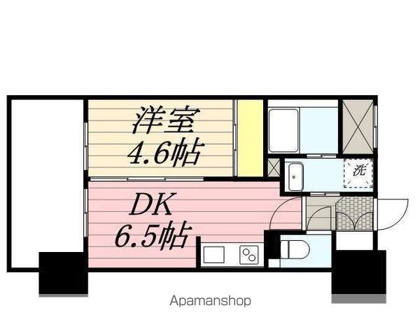 F・PARC GRANDMARK天神(1DK/12階)の間取り写真