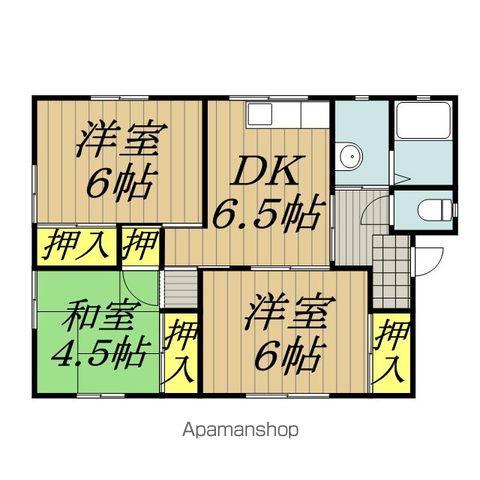 飯田線 伊那北駅 徒歩18分 1階建 築34年(3DK)の間取り写真