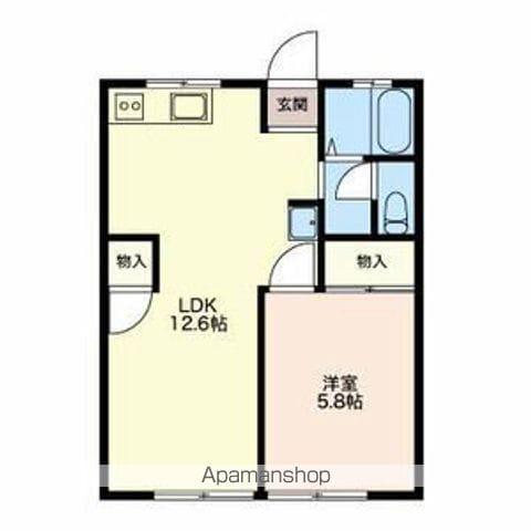 シティハイムかしわ(1LDK/1階)の間取り写真