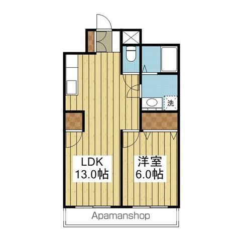 倖久三番町ビル(1LDK/5階)の間取り写真