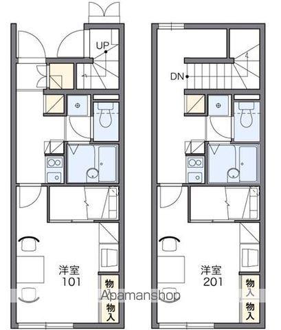 レオパレスユートピア(1K/1階)の間取り写真