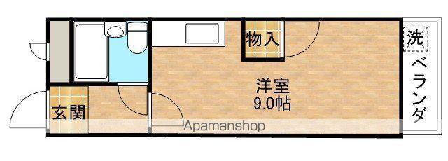 ハイツアトバンス(ワンルーム/2階)の間取り写真