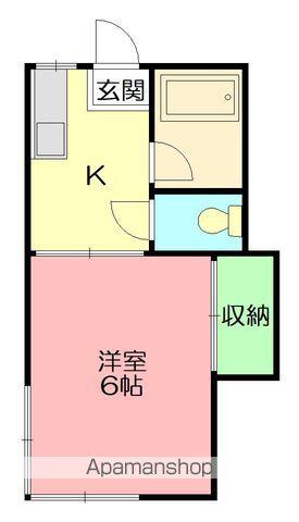 第2コーポ内海(1K/1階)の間取り写真