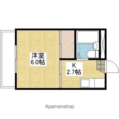 泉ハイツ(1K/2階)の間取り写真
