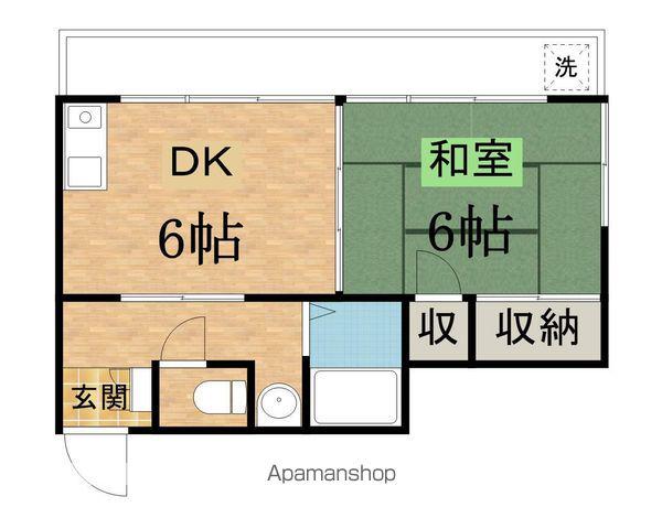 コーポサトウ(1DK/2階)の間取り写真