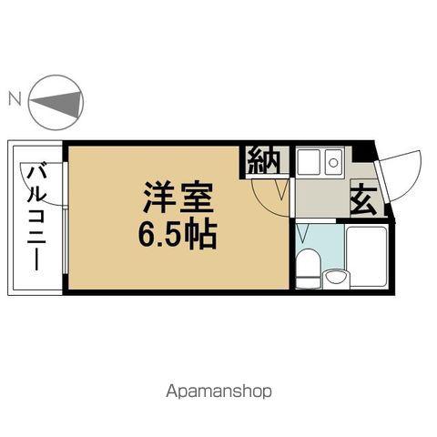 サンセット33(1K/4階)の間取り写真