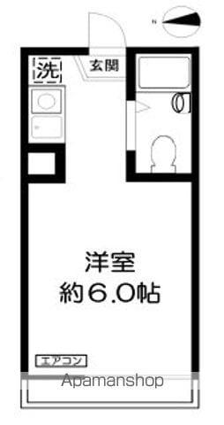 センチュリー栗原(ワンルーム/1階)の間取り写真