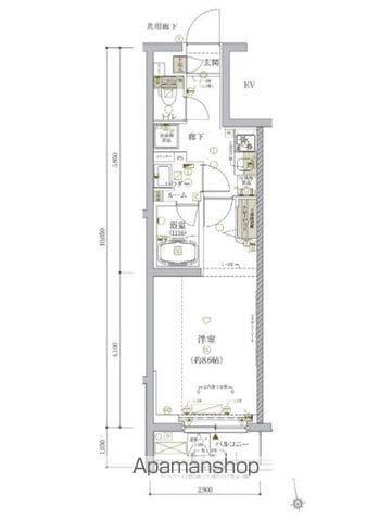 ARCOBALENO TORITSUKASEI(1K/2階)の間取り写真