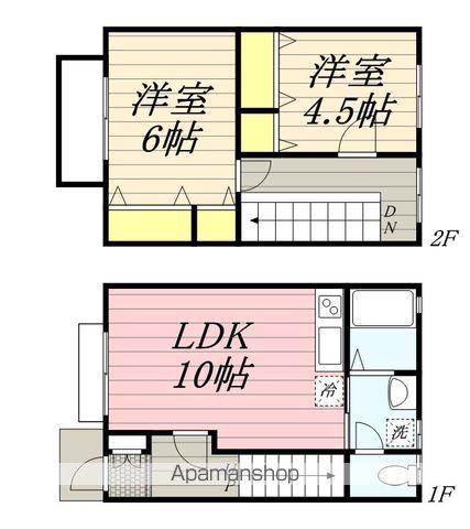 テラスハウス湘南(2LDK)の間取り写真