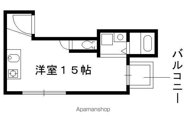 阪急電鉄京都線 西院駅(阪急) 徒歩3分 5階建 築38年(ワンルーム/3階)の間取り写真
