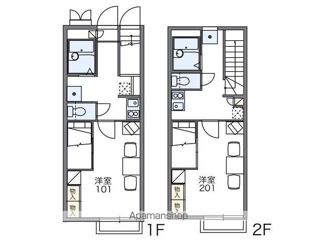レオパレスヴィラ小松島(1K/1階)の間取り写真