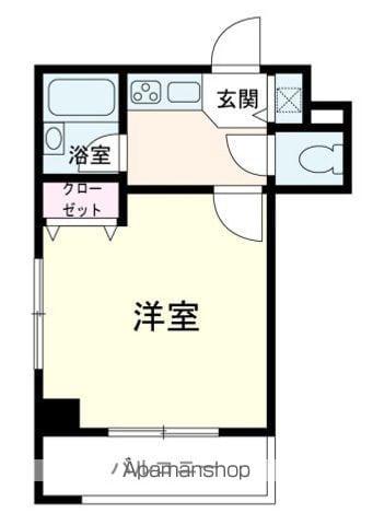 GRADO鶴見(1K/2階)の間取り写真
