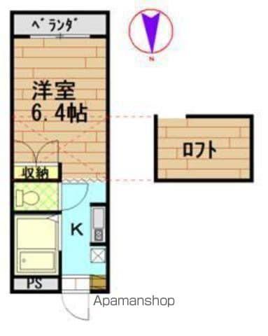 COZ-ONE(1K/2階)の間取り写真
