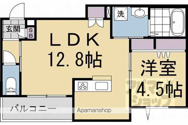 カルム二条(1LDK/2階)の間取り写真