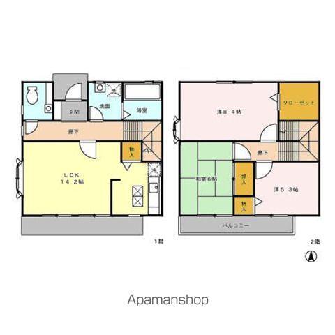 シェラ・エトワール ABCD(3LDK)の間取り写真