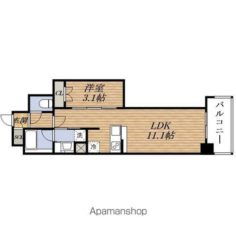 LIVIOMAISON新大阪(1LDK/6階)の間取り写真