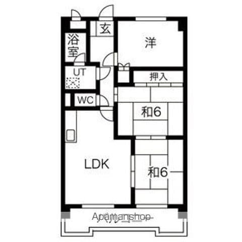 OMレジデンス瀬戸II(3LDK/4階)の間取り写真