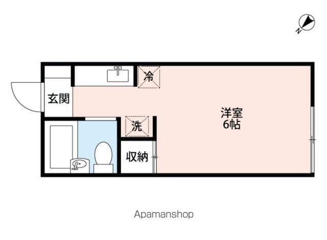 ワイズピア(ワンルーム/1階)の間取り写真
