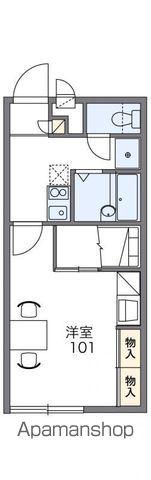 レオパレスアセイタール(1K/1階)の間取り写真