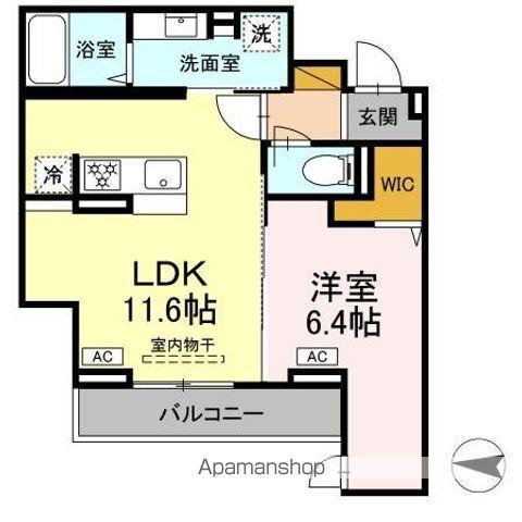 DーSOLACE幕張本郷1丁目(1LDK/2階)の間取り写真