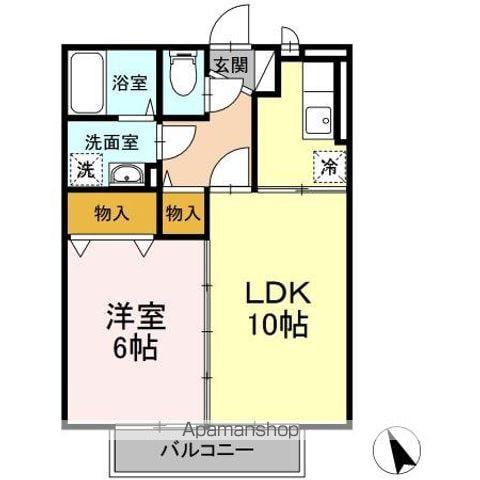 ドリーム ホープ(1LDK/2階)の間取り写真