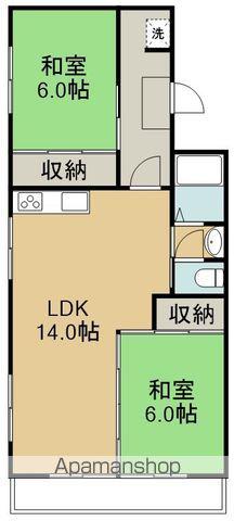 東仙台ガーデンハイツⅣ(2LDK/2階)の間取り写真