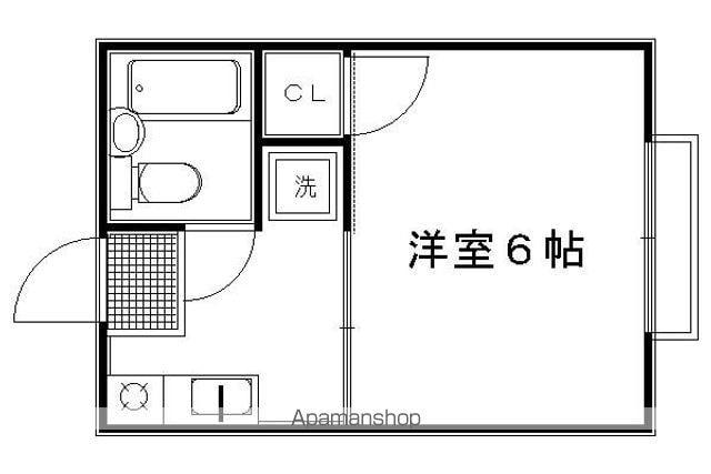 シティハイム常盤井(1K/2階)の間取り写真