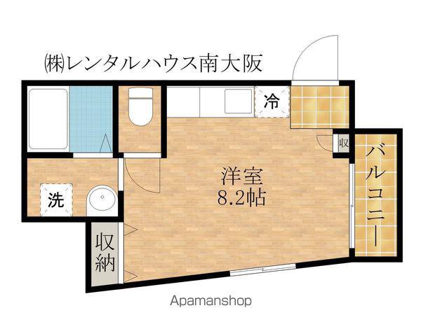 原マンション(1K/1階)の間取り写真