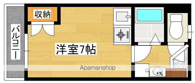 オリエンタル折尾駅(ワンルーム/7階)の間取り写真