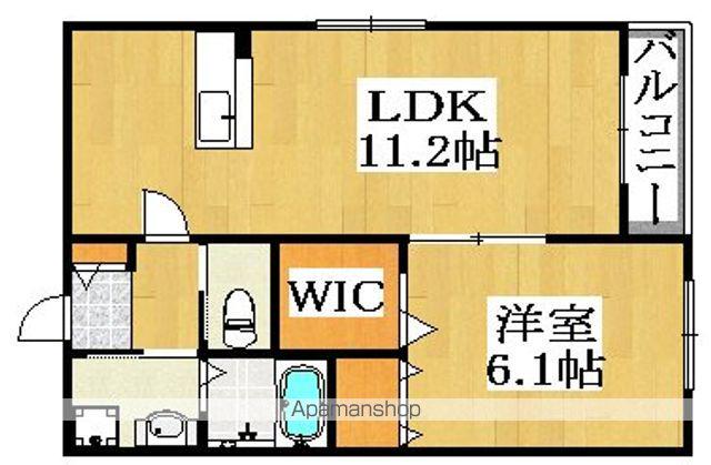 ヘーベルメゾン我孫子(1LDK/1階)の間取り写真