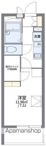 レオパレスCLOVER(1K/2階)の間取り写真