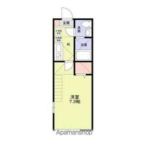 LUMINOSUS新百合山手(1K/1階)の間取り写真