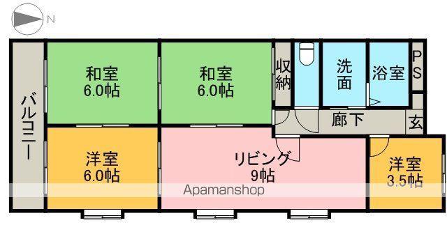 メゾン花の木(3SLDK/3階)の間取り写真