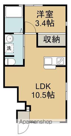 RASS平成(1LDK/1階)の間取り写真