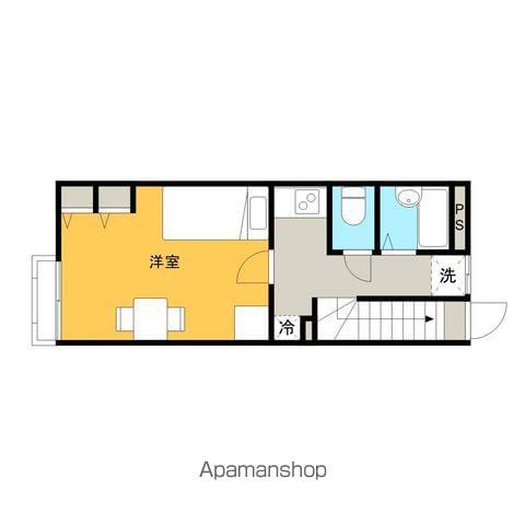 レオパレスメープル(1K/2階)の間取り写真