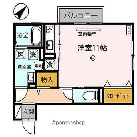 リヴェール(1K/1階)の間取り写真