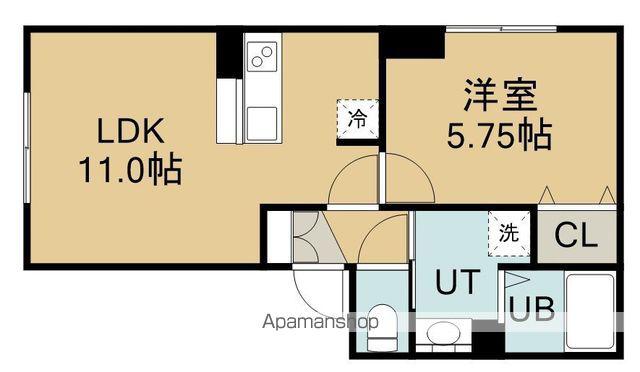 エトアール杉並台(1LDK/1階)の間取り写真