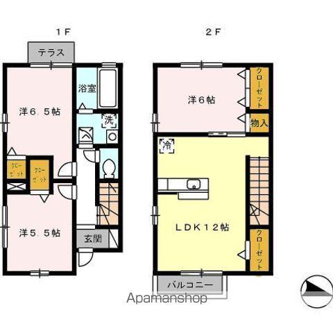 ファミーユ(3LDK)の間取り写真