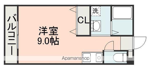 ネオコーポ弐番館(ワンルーム/2階)の間取り写真