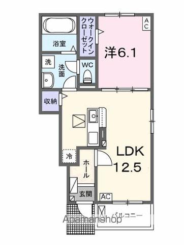 ファミリア(1LDK/1階)の間取り写真