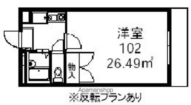 レオパレスM(1K/1階)の間取り写真