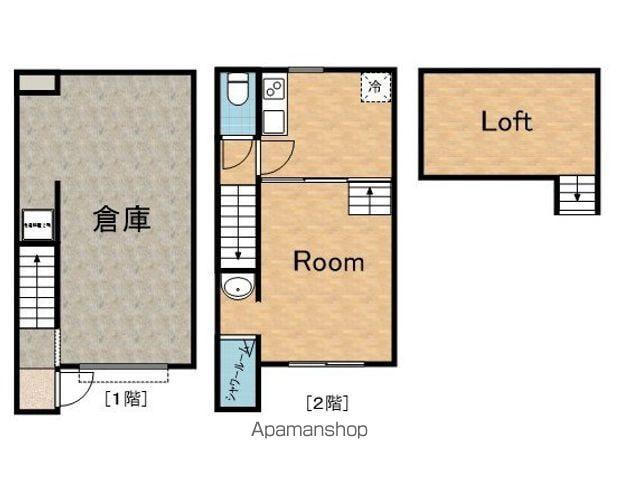 YURT(ユルト)(ワンルーム)の間取り写真