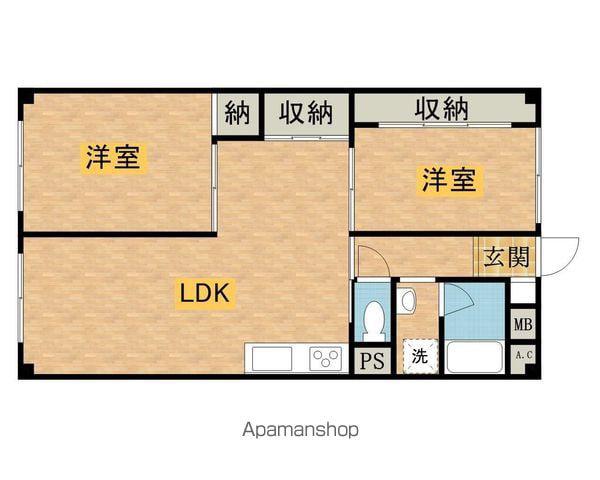 秀和めじろ台レジデンス(2LDK/9階)の間取り写真