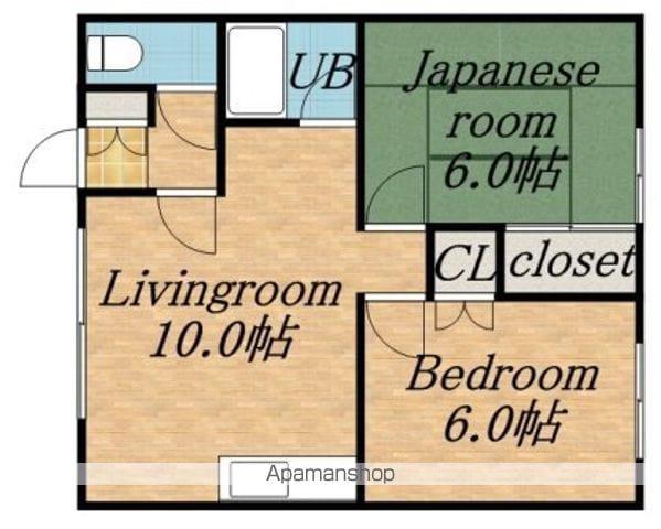 パステルハイム25(2LDK/2階)の間取り写真